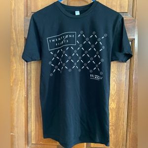 Twenty One Pilots Black T-shirt Rock Music Medium